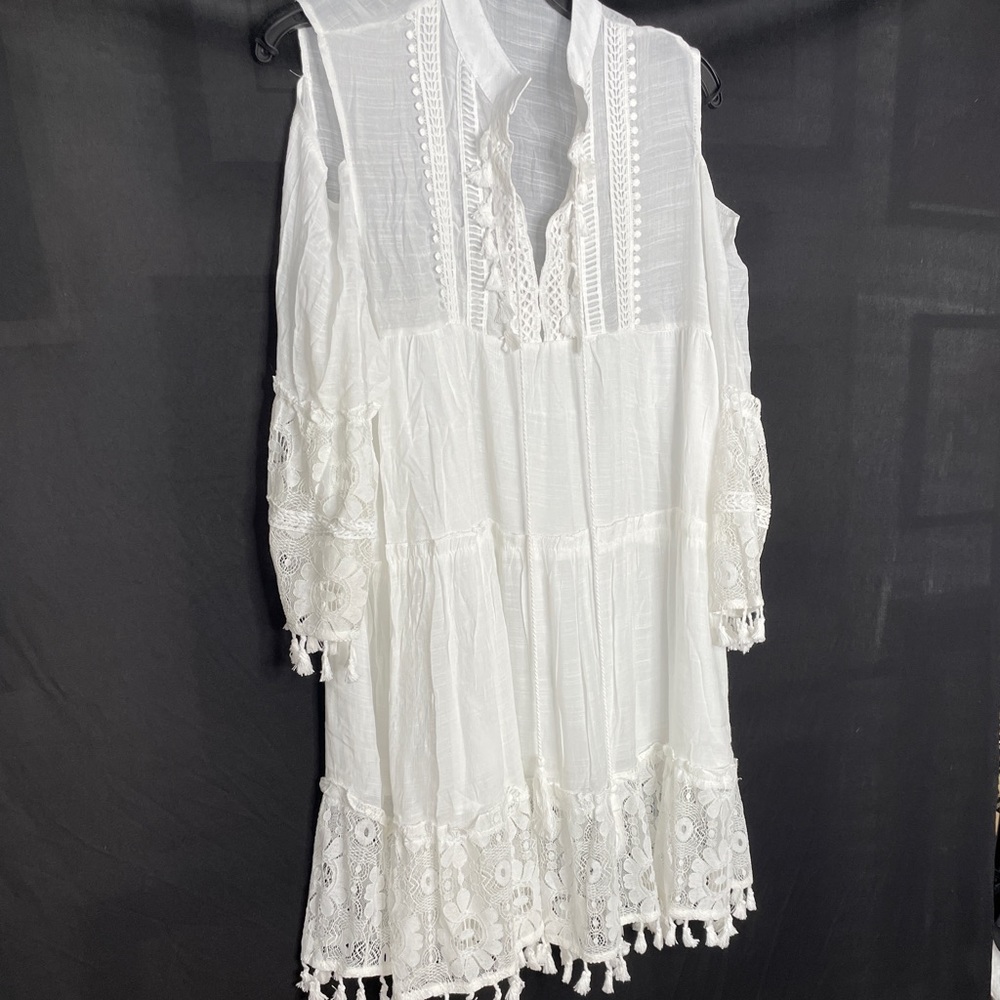 Boho Chic coverup in white